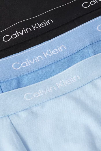 Icon Relaxed-Dart Trunks in Stretch-Cotton, Set of 3