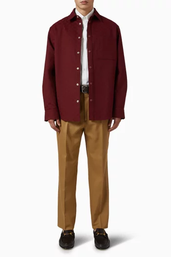 Relaxed-fit Shirt in GG canvas