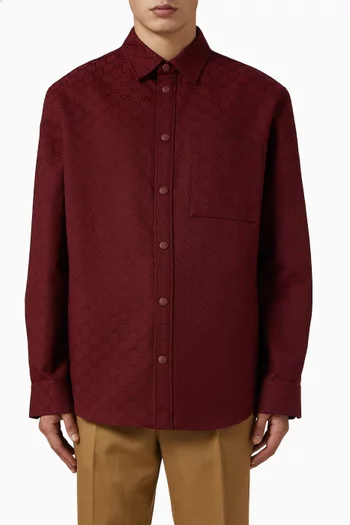 Relaxed-fit Shirt in GG canvas