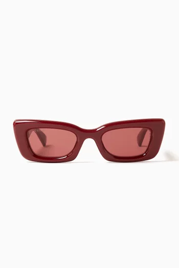Cat-eye Sunglasses in Recycled Acetate