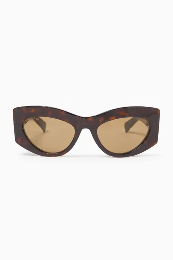 Cat-eye Sunglasses in Recycled Acetate