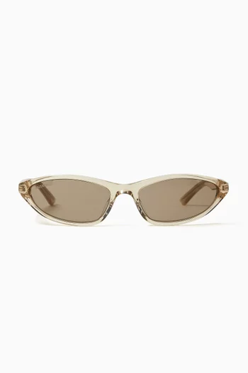 Oval Sunglasses in Acetate
