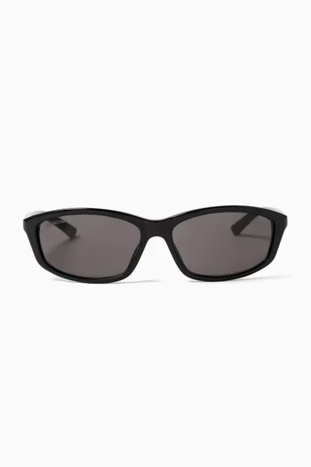 Rectangle Sunglasses in Recycled Acetate