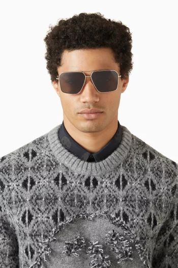 Aviator Sunglasses in Metal