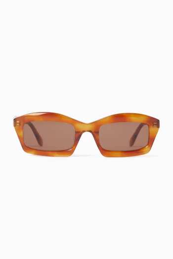 Rectangular Sunglasses in Acetate