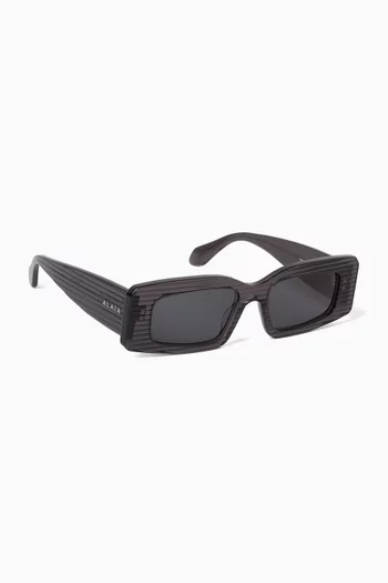 Rectangular Sunglasses in Acetate