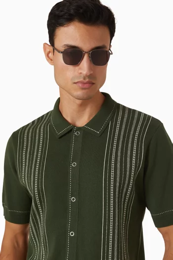 Dunhill Square Sunglasses in Metal