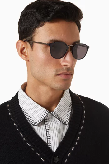 Square Sunglasses in Metal