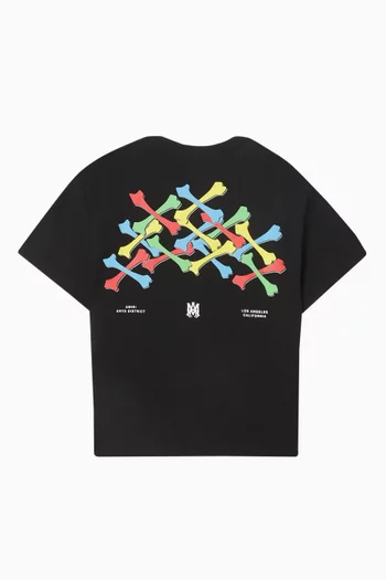 Bone Graphic T-shirt in Cotton