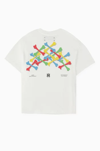 Bone Graphic T-shirt in Cotton