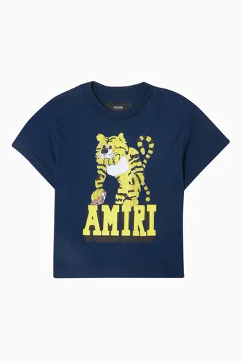 Tiger Graphic Print T-shirt in Cotton