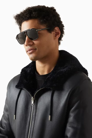 نظارة شمسية أوتاري بإطار أفياتور أسيتات