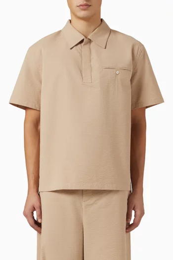 Cormac Popover Shirt in Seersucker