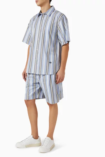 Deacon Oversized Shirt in Cotton Poplin
