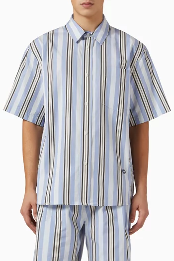 Deacon Oversized Shirt in Cotton Poplin