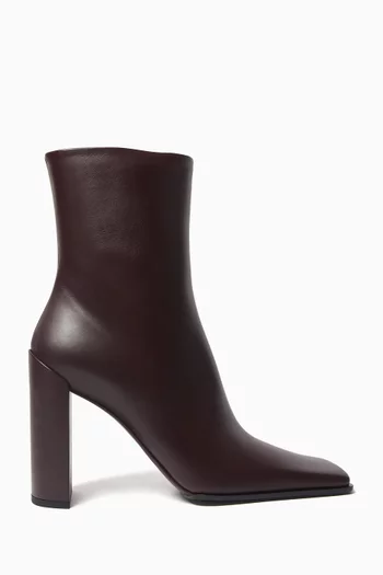Square 90 Ankle Boots in Leather