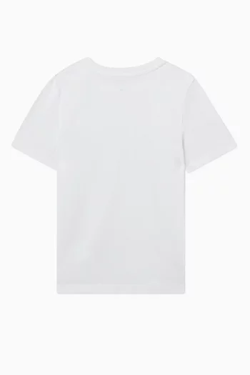 Crest Logo Pocket T-shirt in Cotton Jersey