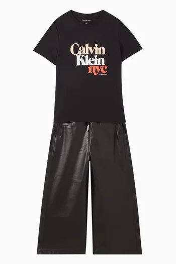 Embroidered Sweatpants in Cotton Terry