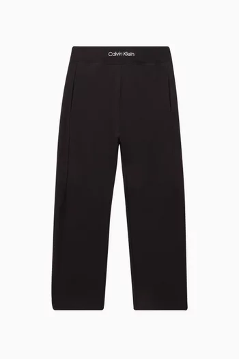Embroidered Sweatpants in Cotton Terry