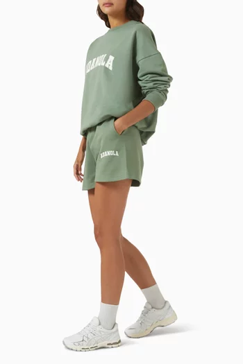 شورت رياضي بتصميم جامعي قطن