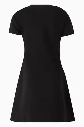 A-line Dress in Stretch Viscose Blend