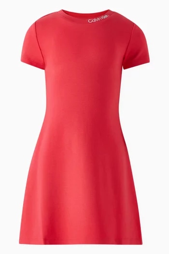 A-line Dress in Stretch Viscose Blend