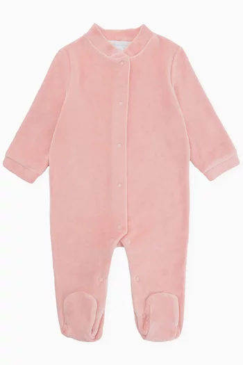 Angel Wings Sleepsuit  in Velour