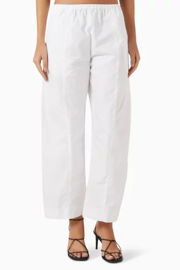 Clover Crop Pants in Compact Poplin