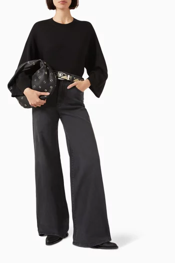 بلوزة دارسي بقصة فضفاضة صوف