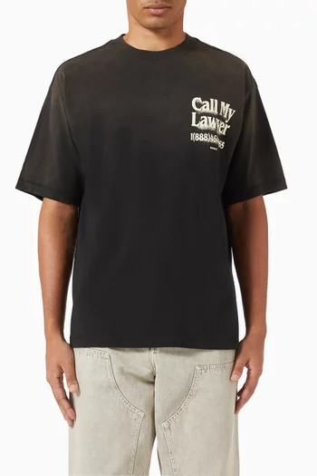 Call my Lawyer 3D T-Shirt in Cotton
