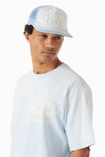 Call My Lawyer Trucker Cap in Denim & Mesh