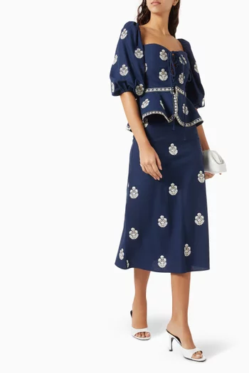 Mitra Embroidered Skirt