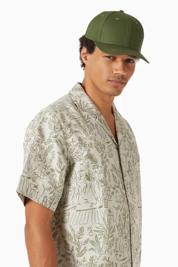 Logo Baseball Cap in Cotton