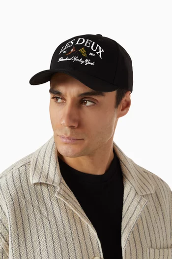 Ivy League Baseball Cap in Brushed Cotton