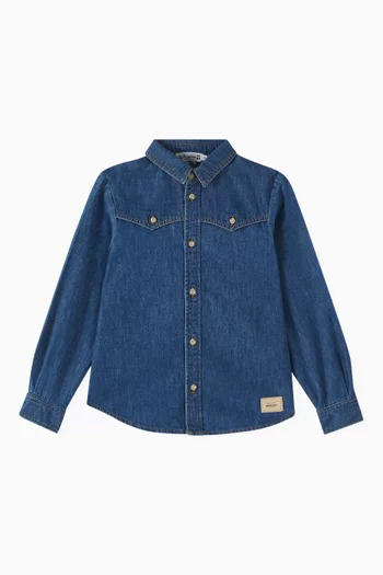 Jared Button Down Shirt in Denim