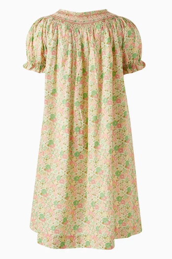 Smocked Jarah Dress in Organic Cotton