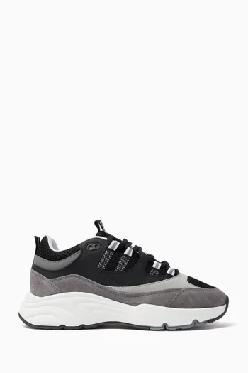 Aero Sneakers in Leather & Mesh