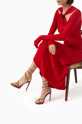 Margot 105 Sandals in Embellished Leather