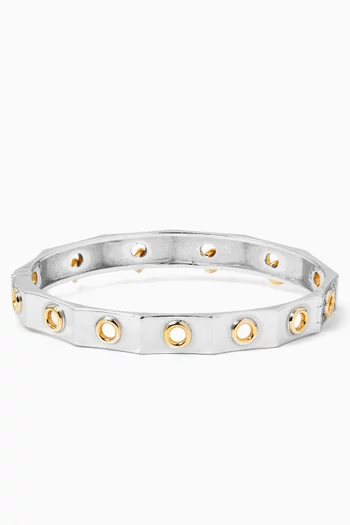 Eyet Diamond Bangle in 14kt White Gold
