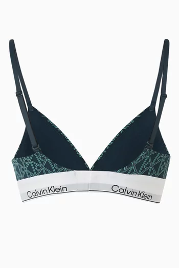 حمالة صدر بتصميم مثلث وشعار الماركة