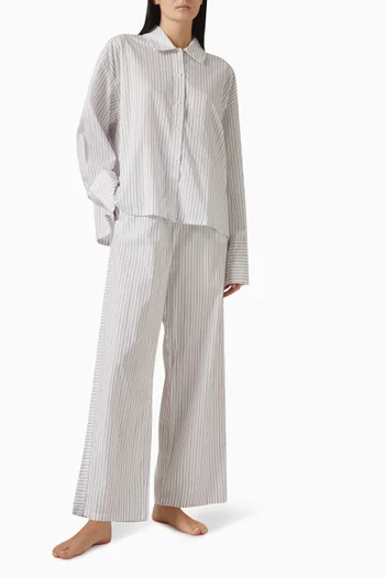 Logo Pyjama Pants in Cotton-poplin