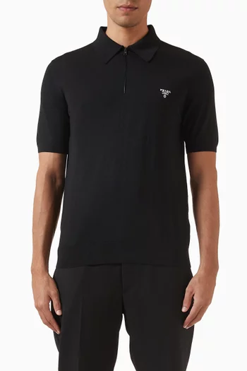 Polo Shirt in Virgin Wool