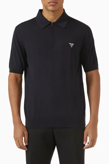 Polo Shirt in Superfine Wool