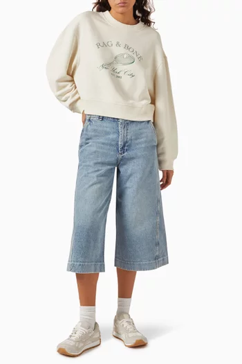 Jamie Culotte Pants in Denim
