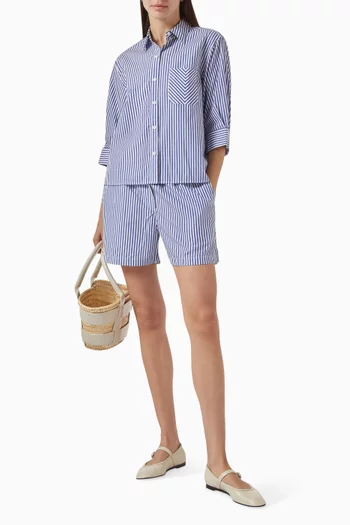 Lucia Striped Shirt in Cotton-poplin