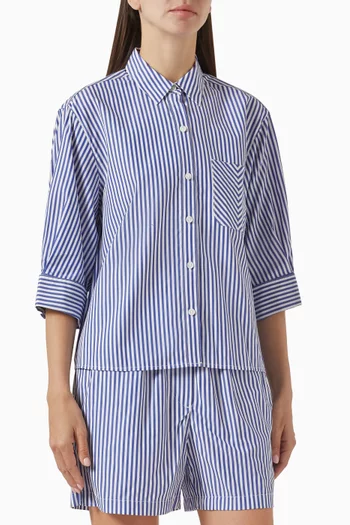 Lucia Striped Shirt in Cotton-poplin