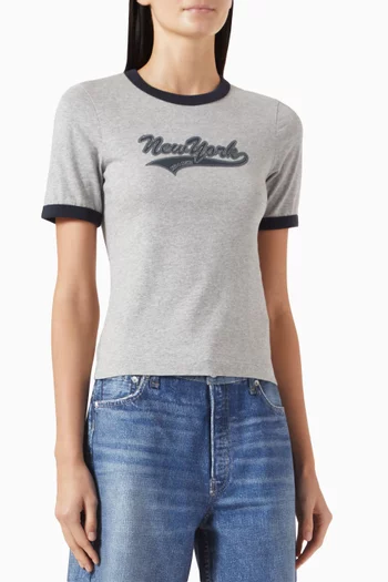Mica Ringer T-shirt in Cotton