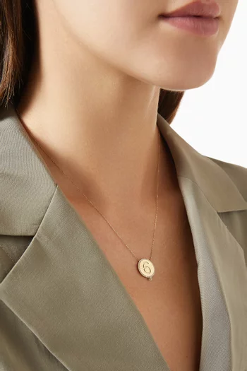 6 Medallion Diamond Necklace in 18kt Gold