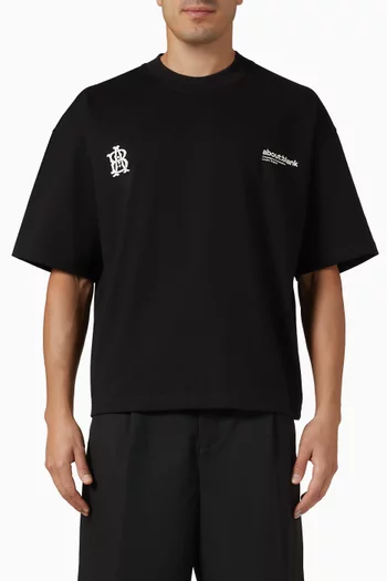 Dual Logo T-shirt in Cotton