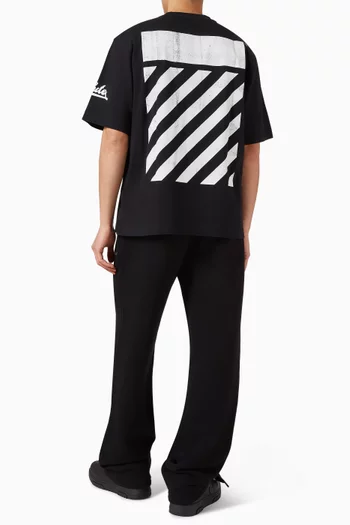 Big Off Diag Skate T-shirt in Cotton